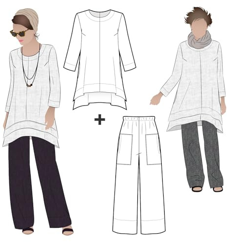 Style Arc Sewing Pattern - Daisy Designer Pant and Tunic Outfit (Sizes 04-16)