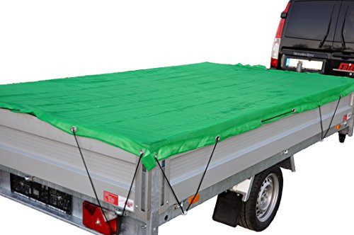 Anhängernetz Gewebenetz 1500 x 2700 mm grün