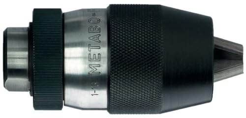 metabo Schnellspannbohrfutter Futuro 16 mm B18, schlüssellose Spannung | Selbsttätig nachspannend, Spannweite 3-16 mm, für Rechtslauf, leichtes Öffnen auch nach hoher Beanspruchung, 50 mm Außen-Ø