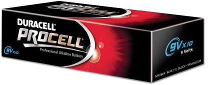 Duracell 9V Procell Battery (Pack of 10)