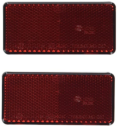 HELLA 8RA 003 326-931 Rückstrahler - Lichtscheibenfarbe: rot - rechteckig