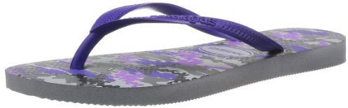 Havaianas Slim Camuflada, Infradito Donna, Viola (3498 Ice Grey), 39/40 EU (37/38 Brazilian)
