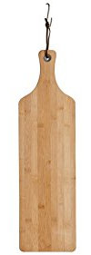 Zeller 25193 Schneide-/Servierbrett mit Griff, Bamboo, ca. 57 x 16 x 1,2 cm, braun