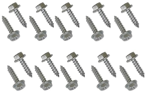 SNAP-LOC E Track Screws for Wood, E Track Fastener Set, Industrial-Strength Heavy Duty Zinc Plated Screws, 1/4x1 Lag Screws, 7/16” Hexagon Socket Head, 20 Pcs