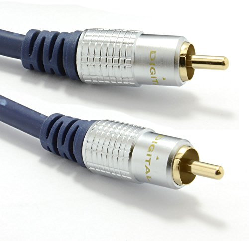 kenable Pure HQ OFC SPDIF Digital Audio 75Ohm Subwoofer Cable Gold 1m [1 metres]
