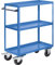 eurokraft | Montagehilfswagen | 3 Etagen | Tragfähigkeit 350 kg | Gesamthöhe 1215 mm | lichtblau