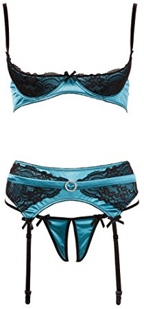 Cottelli Collection Lingerie Hebe Set, 85B/L, grün
