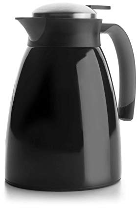 LACOR 62484 - Servidor Termo 1 Litro - Negro - Uso Profesional y Doméstico | Sirve y mantiene la temperatura; diseñado para acompañarte en tus preparaciones diarias con comodidad y buen resultado