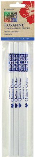 Roxanne Water-Soluble Chalk Marking Pencils 4/Pkg, White