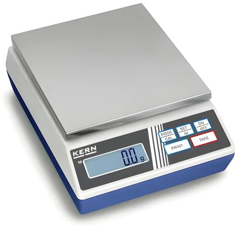 KERN Serie 440 Kunststoff Präzisionswaage, 4000g Wägebereich, 1g Ablesbarkeit, 165mm x 230mm x 80mm