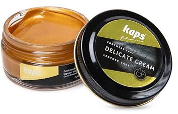 Kaps Professional Schuhpflege Delicate Cream - Schuhcreme & Pflegemittel zur Reinigung und Auffrischung von Naturleder und Synthetik (50ml) (408 - Kupfer)