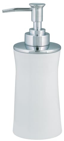 Spirella Seifenspender Malibu Flüssigseifen-Spender Porzellan 300ml Weiß