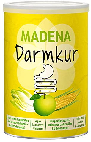 MADENA Darmkur, Inulin, Apfelpektin, resistente Stärke, Bifidobacterium breve, Bif. lactis, Lactobacillus casei, Lactobacillus gasseri, Lactobacillus plantarum, Lactobacillus rhamnosus