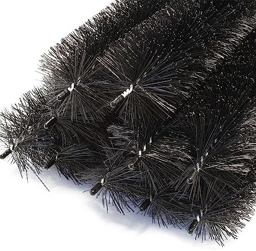 Wiltec Pare feuilles Lot de 10 pièces 12 m, 10 x 120 cm x Ø 10,5 cm, Protège gouttière, Hérisson stop feuilles, Protection contre feuillages et martres