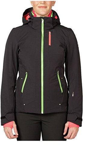 Spyder Damen Pandora Jacke 36 Black/Green Flash/Bryte Pink