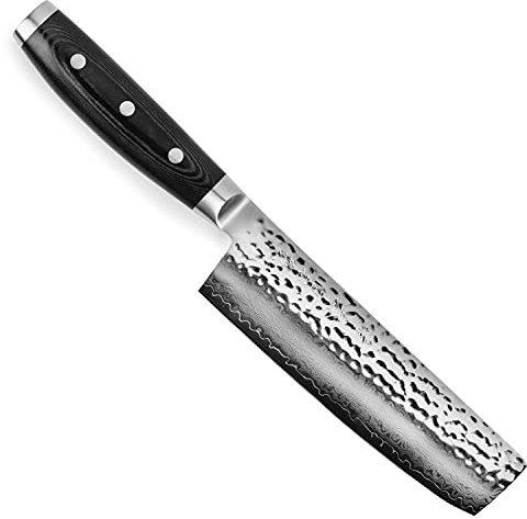 Enso Nakiri Knife - Made in Japan - HD Series - VG10 Hammered Damascus Japanese Stainless Steel - 6.5