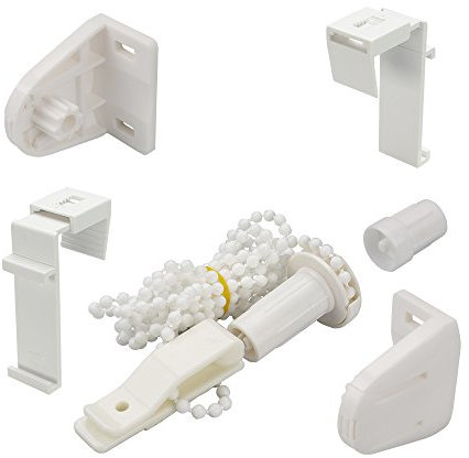 Liedeco Zubehör-Set für Klemmfix-Rollos - Klemmträger, Kettenzug, Halterungen - 1 Set