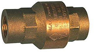 RIEGLER 103870-227.33 Rückschlagventil, voller Durchgang, Messing, Rp 3/4, 20-50 mbar, 1Stk