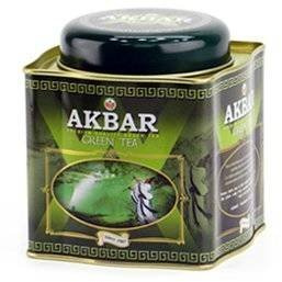 Tè Verde a granel in latta, Akbar Classic Green Tea, 250 g)