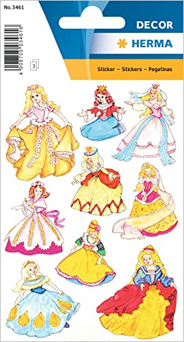 HERMA 3461 Lot de 27 autocollants princesse pour fille avec motif princesse Étiquettes pour album photo, journal intime, album de poésie, scrapbooking, anniversaire, décoration lettres, bricolage