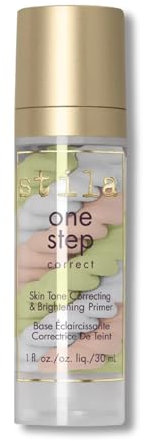 Stila One Step Correct Skin Tone Color Corrector – All in 1 Brightening Primer Serum & Make-up Primer for Even Skin - 30ml