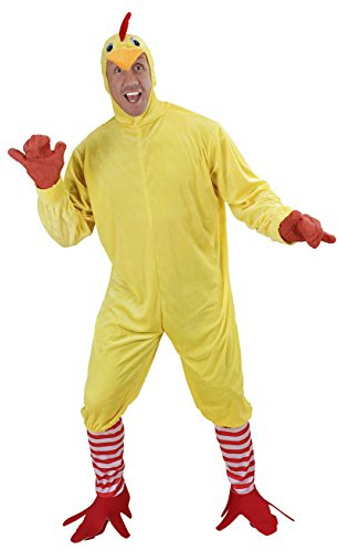 W WIDMANN MILANO Party Fashion - Costume da pollo, tuta, costume da animale, costume di carnevale, carnevale