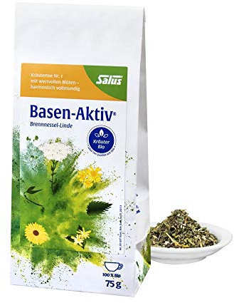Salus Basen-Aktiv Kräutertee Nr. 1 – Loser Tee mit Brennnessel Linde – Hochwertige Bio Qualität – 1 x 75 g
