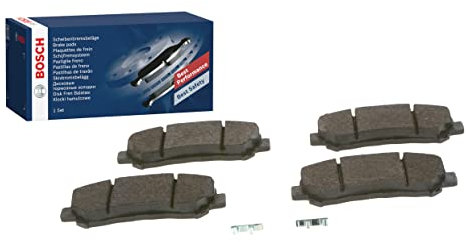 Bosch BP1420 - Brake Pads Car Front Axle - Bosch Quality - Reduced Noise and Dust - ECE-R90 Certified - Copper-Free - 1 Set of 4 Pads