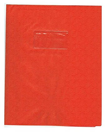 Clairefontaine Lot de 3 Buchschoner Grain Raute 18/100. 17 x 22 orange