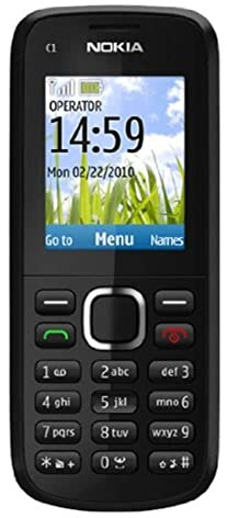 Nokia C1-02 Sim Free Mobile Phone - Black