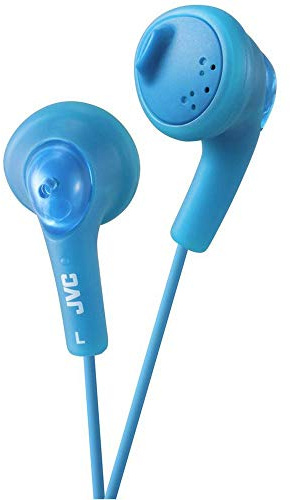 JVC Gumy HA-F160 - Auriculares In Ear con Cable de 1 metro para Android, iPhone, Ordenadores, Portátiles, Consolas y más (Imán de Neodimio, Jack de 3,5 mm, 15 Hz - 20 KHz), Color Azul