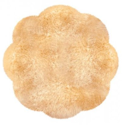 Heitmann-Felle Fellteppich - beige | 140 x 140 cm 143