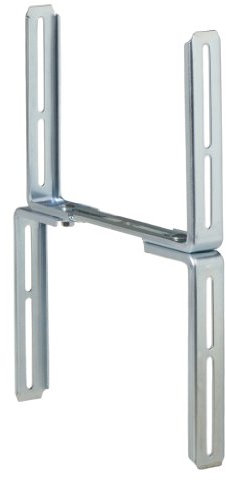 Alba Krapf Blumenkasten-Mauerhalter (2V) einzeln, Silber