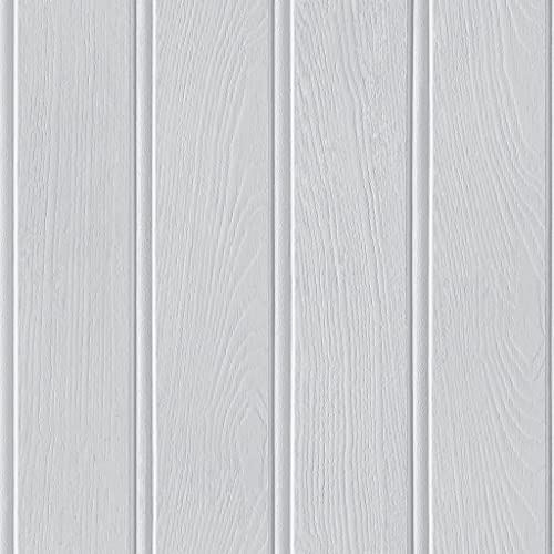 Arthouse Tongue & Groove Effect Wallpaper – Grey Wood Grain - Photographic Design – Rustic – Wood Slat Look - for Living Spaces & Feature Walls - 694300