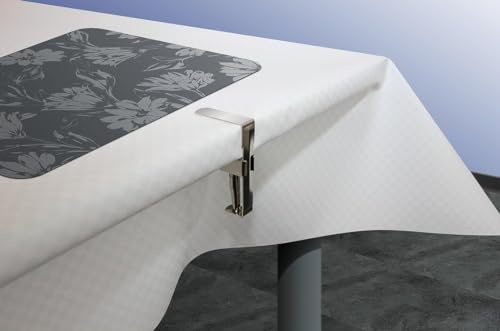 d-c-fix Tischdeckenhalter Multifit 7 x 5,7 cm 4 Stück | Tischtuch Klammer Beschwerer Halter Tisch Küche Esszimmer Wohnzimmer Garten Accesoires Dekoration Kunststoff fester Halt