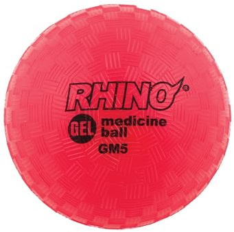 Champion Sports Medizinball mit Gelfüllung (rot, 0,9 kg)