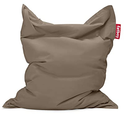 Sitzsack xxl mit Füllung Fatboy Original Stonewashed - Erwachsene - Sitzsacks Kinder - Gaming Sitzsack - Bean Bag Chair - XXL - 180 x 140 cm - Taupe