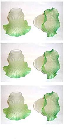 Lot 6 pieces Verre de remplacement pour tous les lampes couleur VERT