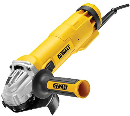 Dewalt 125 mm Winkelschleifer DWE4217 (1.200 Watt, 11.000 U/min, Epoxidharz geschützte Motorwicklung, Wiederanlaufschutz, Sanftanlauf, werkzeuglos verstellbare Schutzhaube, M14 Spindel)