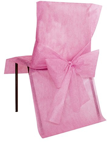 Santex Stuhlhusse mit Schleife, rosa, 50 x 95 cm