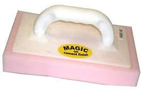 SET OF 2 Plastering Pink sponge float Magic on Cement 12” X 6” X 1 ½” SMOOTH FINISHING FLOATING