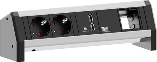 Bachmann Steckdosenleiste Schutzkontakt Desk, 9020182
