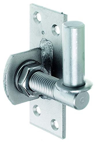 Alberts 361488 Kloben zum Anschrauben | verstellbar um 20 mm | Edelstahl | Dornmaß Ø16 mm | Platte 100 x 40 mm