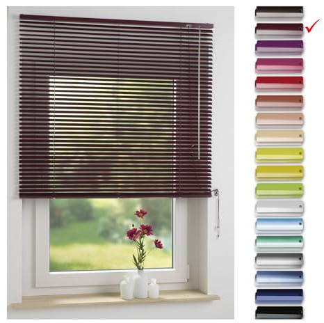 Liedeco | Aluminium-Jalousie | Bordeaux B50cm x H160cm
