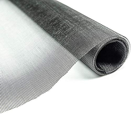 Fliegengitter Gewebe ClearAdvantage Insektenschutzgewebe für Fenster und Türen Meterware 160 cm breit schwarz Grundpreis/m² 5,40 Euro