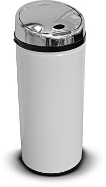 Jean-Patrique 45L Hands-free Automatic Sensor Bin - Automatic Sensor Dust Bin, Hands & Pedal Free | Infrared Motion Detection Technology (white)