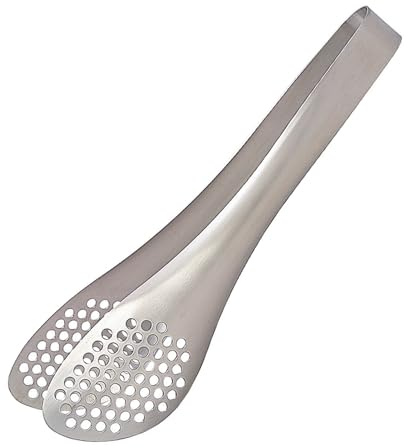 Sori Yanagi Sori Yanagi Asymmetrical Design Fits Any Bowl or Pan Angle, High Performance Tongs, Stainless Steel Tongs, Perforated, Perforated, Can Be Used While Draining, Seamless One-Piece Molding