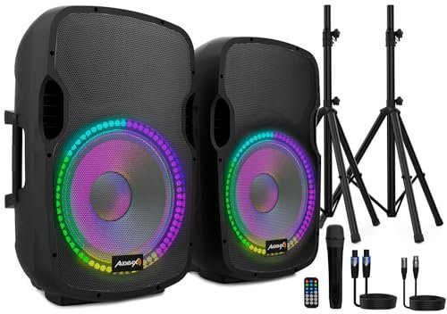 Audibax Party 215 Led Set 2 Altavoces 15
