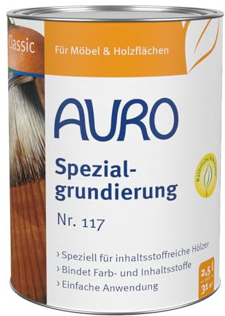 AURO Spezialgrundierung Classic Nr. 117 Farblos, 2,50 Liter