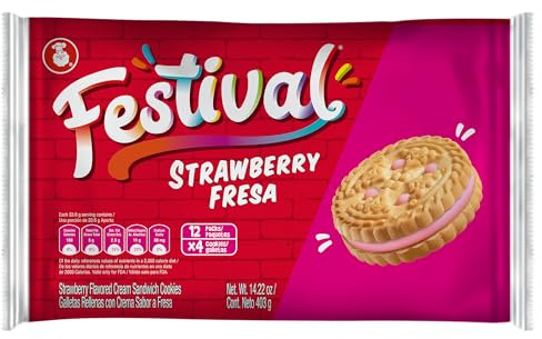 Festival, galletas de fresa, 413.9 g
